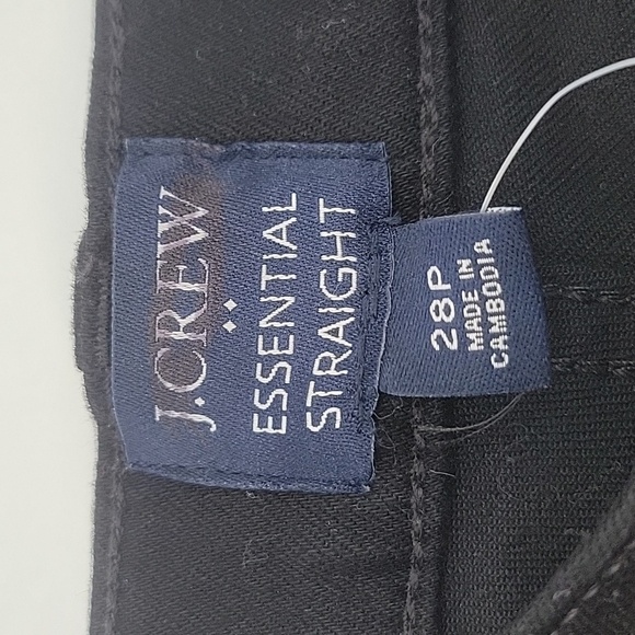 J Crew Factory Essential straight jean in all-day stretch in Black 28P NWT BT024 - Picture 7 of 12
